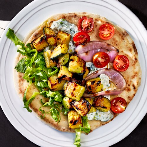 Photo of Zucchini Souvlaki from Chios Taverna by Michael Symon