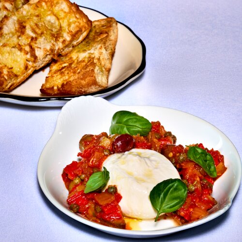 Photo of Burrata with Eggplant Caponata from Alanza