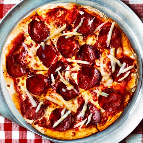 Photo of Hot Honey & Salami Pizza on Gluten-Free Crust from Alanza Pizza